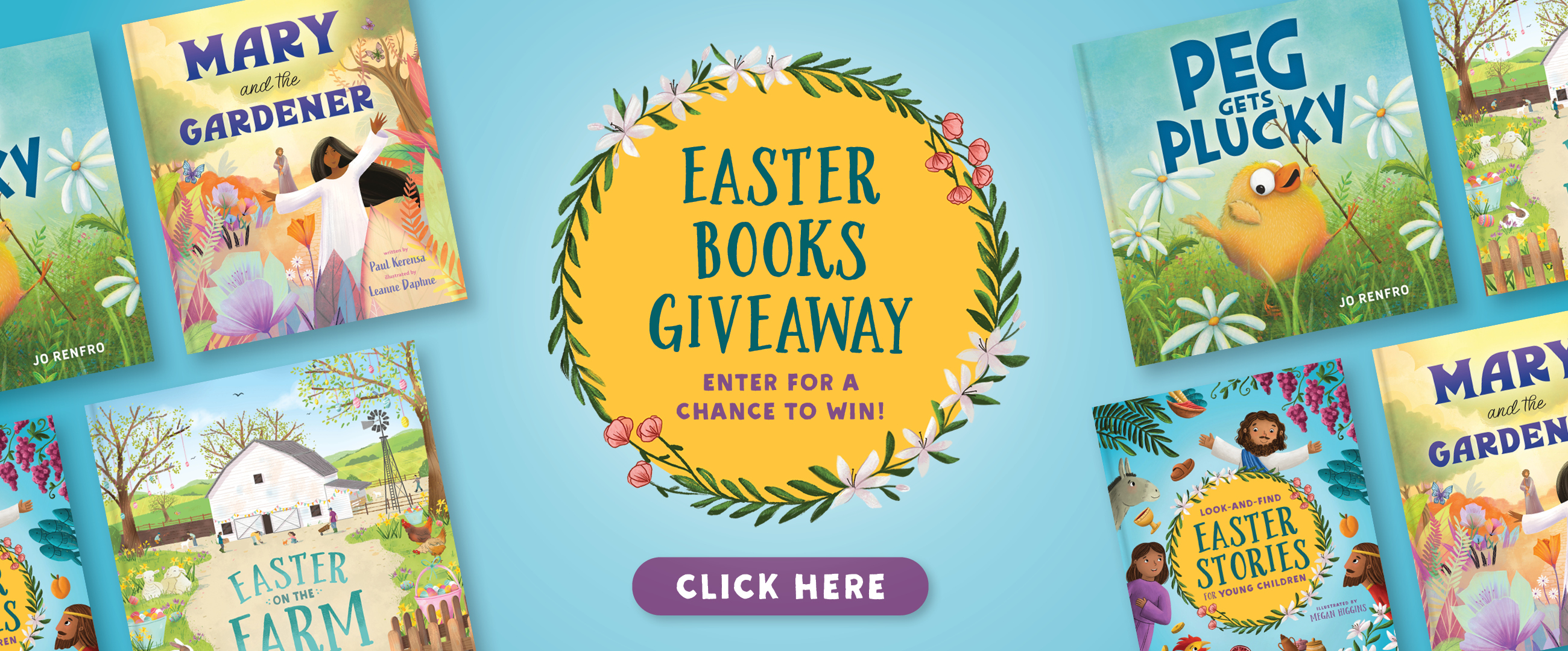 Easter Books Giveaway. Enter for a chance to win! Click here.